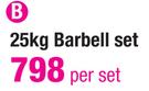 25Kg Barbell Set-Per Set