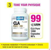 USN CLA Pure 1000 Capsules-90's