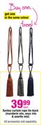 Santos Curtain Rope Tie-Back -Each