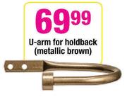 U-Arm For Holdback Metallic Brown