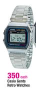 Casio Gents Retro Watches-Each