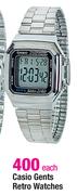 Casio Gents Retro Watches - Each