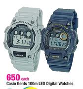Casio Gents 100m LED Digital Watches-Each