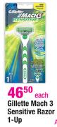 Gillette Mach 3 Sensitive Razor 1-Up
