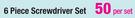 Stramm 6 Piece Screwdriver Set
