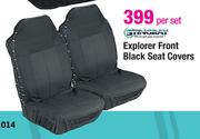 Stingray Explorer Front Black Seat Covers-Per Set