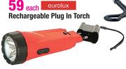Eurolux Rechargeable Plug In Torch Each