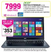 Acer Intel Core i5 Notebook E1 572
