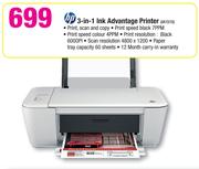 HP 3 In 1 Ink Advantage Printer IA1515