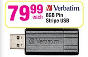 Verbatim 8GB Pin Stripe USB