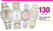 Gents And Ladies Watch Sets-Per Set