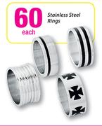Stainless Steel Rings Each