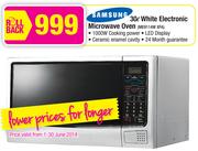 Samsung 30L White Electronic Microwave Oven ME9114W XFA