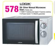 Logik 20L Silver manual Microwave Oven P70H20L-SEA