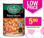 Rhodes Baked Beans-410g