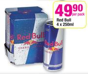 Red Bull-4 x 250ml Per Pack