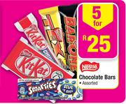 Nestle Chocolate Bars Assorted-5's