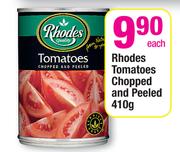 Rhodes Tomatoes Chopped And Peeled-410g