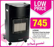  Logik Roll About 3 Panel Gas Heater