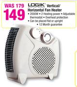 Logik Vertical / Horizontal Fan Heater