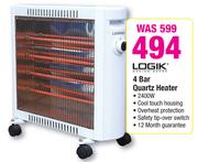 Logik 4 Bar Quartz Heater