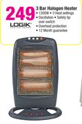 Logik 3 Bar Halogen Heater