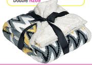 Single Sherpa Fleece Throws-Each