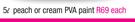 Simple Choice 5L Peach Or Cream PVA Paint-Each