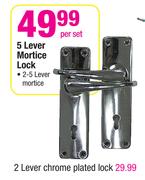 2 Lever Chrome Plated Lock