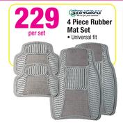 4 Piece Rubber Mat Set