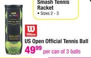 Wilson US Open Official Tennis Ball-3's