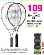 Spalding Lite/Blitz Junior Tennies Racket-Sizes 21-25 Each