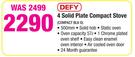 Defy 4 Solid Plate Compact Stove
