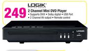 Logik 2 Channel Mini DVD Player
