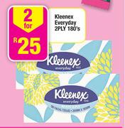Kleenex Everday 2 Ply - 2 x 180's