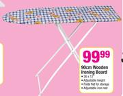 90cm Wooden Ironing Board