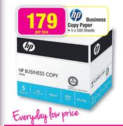 HP Business Copy Paper-5 x 500 Sheets Per Box
