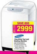 Samsung 13kg White Top Load Washing Machine WA13F5S2UWW/F