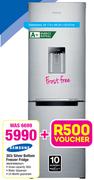 Samsung 303L Silver Bottom Freezer Fridge RB29FWRNDSA/F