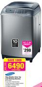 Samsung 16kg Metallic Silver Top Load Washing Machine WA16F7S8DTA