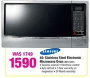 Samsung 40L Stainless Steel Electronic Microwave Oven ME9144St
