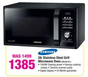 Samsung 28L Stainless Steel Grill Microwave Oven MG28F301