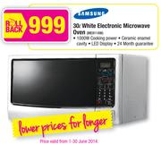 Samsung 30L White Electronic Microwave Oven ME9114W