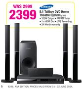 Samsung 5.1 Tallboy DVD Home Theatre System E355