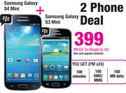 Samsung Galaxy S4 Mini+ Galaxy S3 Mini-On Straight Up 100