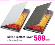 Note 3 Leather Cover-Each