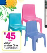 Junior Armless Chair Each