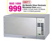Defy 28Ltr Metallic Silver Electronic Microwave Oven DMO351