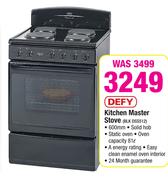 Defy Kitchen Master Stove BLK DSS512
