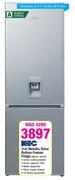 KIC 314Ltr Metallic Silver Bottom Freezer Fridge KBF634 1ME WT
